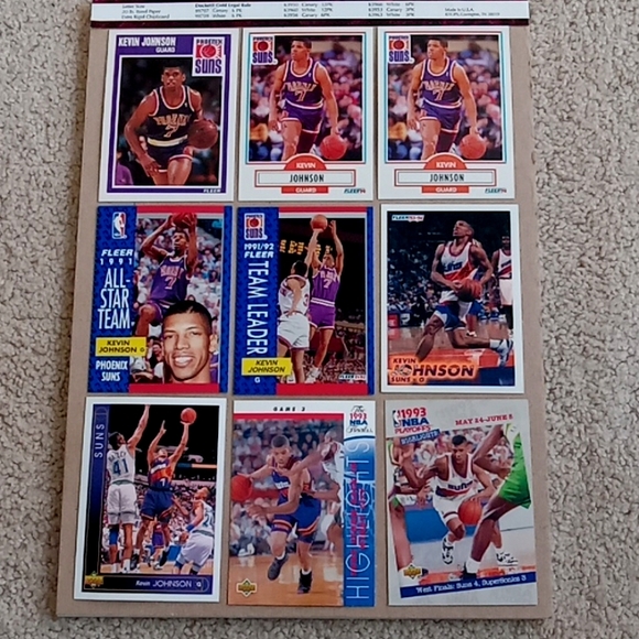 Lot of 40 Kevin Johnson Phoenix Suns basketball cards - Picture 10 of 16